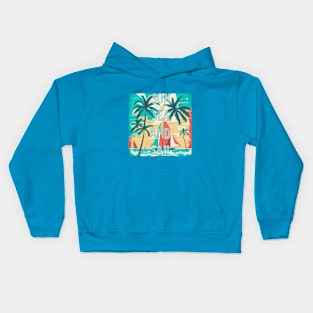 Sun, sea and sail, cruising lovers Kids Hoodie